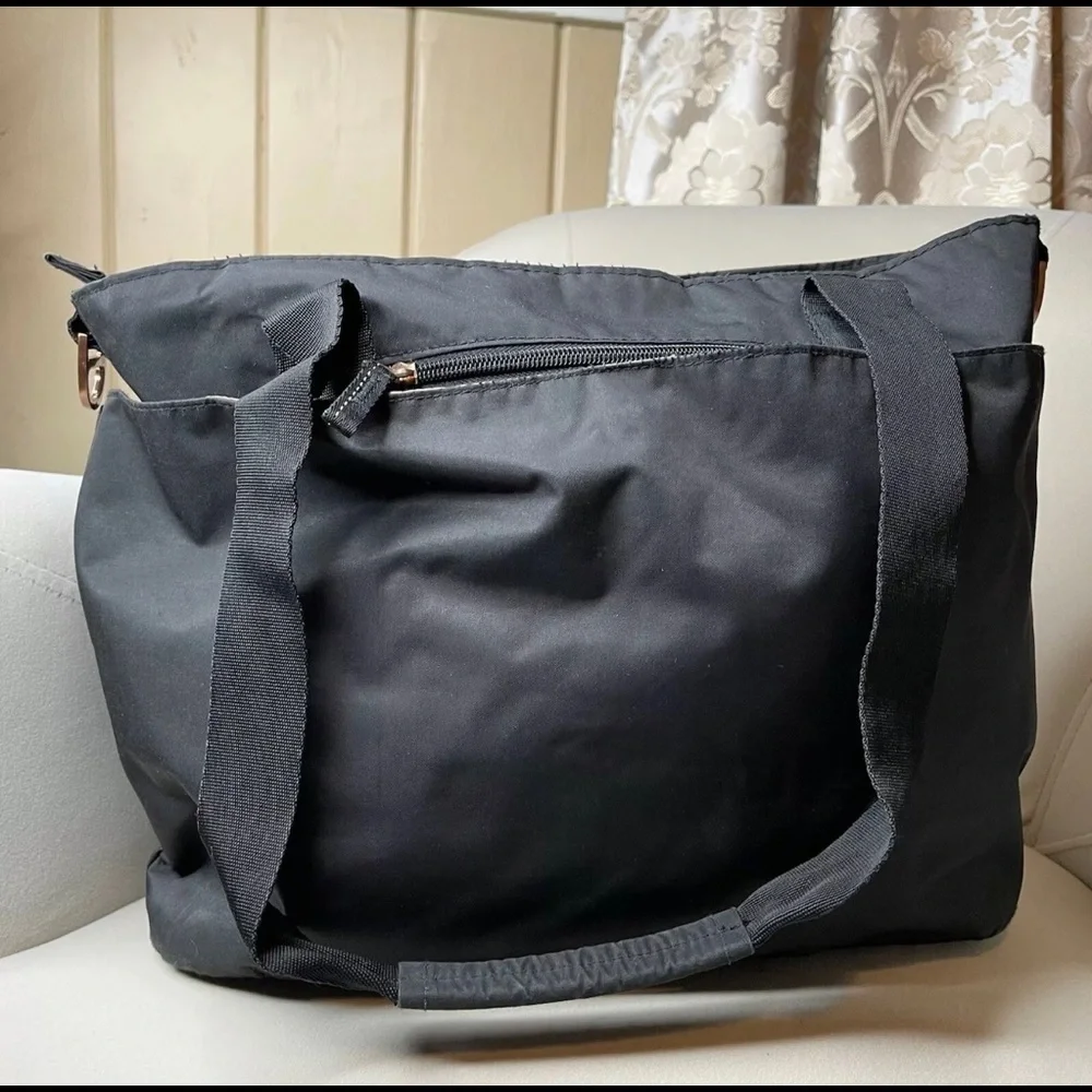 Ju-Ju-Be Encore Tote Black Diaper Bag Nylon Carry All Bag
